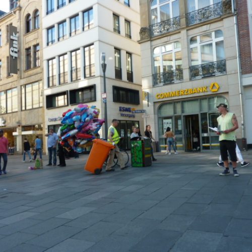 In der Fußgängerzone